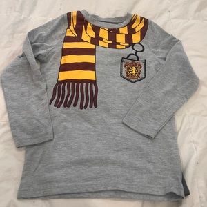 HARRY POTTER Gryffindor - long sleeve gray shirt size 7
